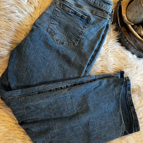 Torrid Blue Flare Jeans with Distressed Details - Picture 2 of 11